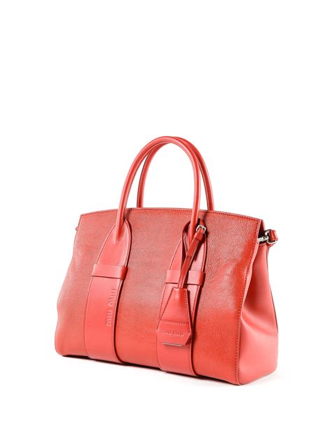 rote tasche miu miu|Miu Miu Tote bags for Women .